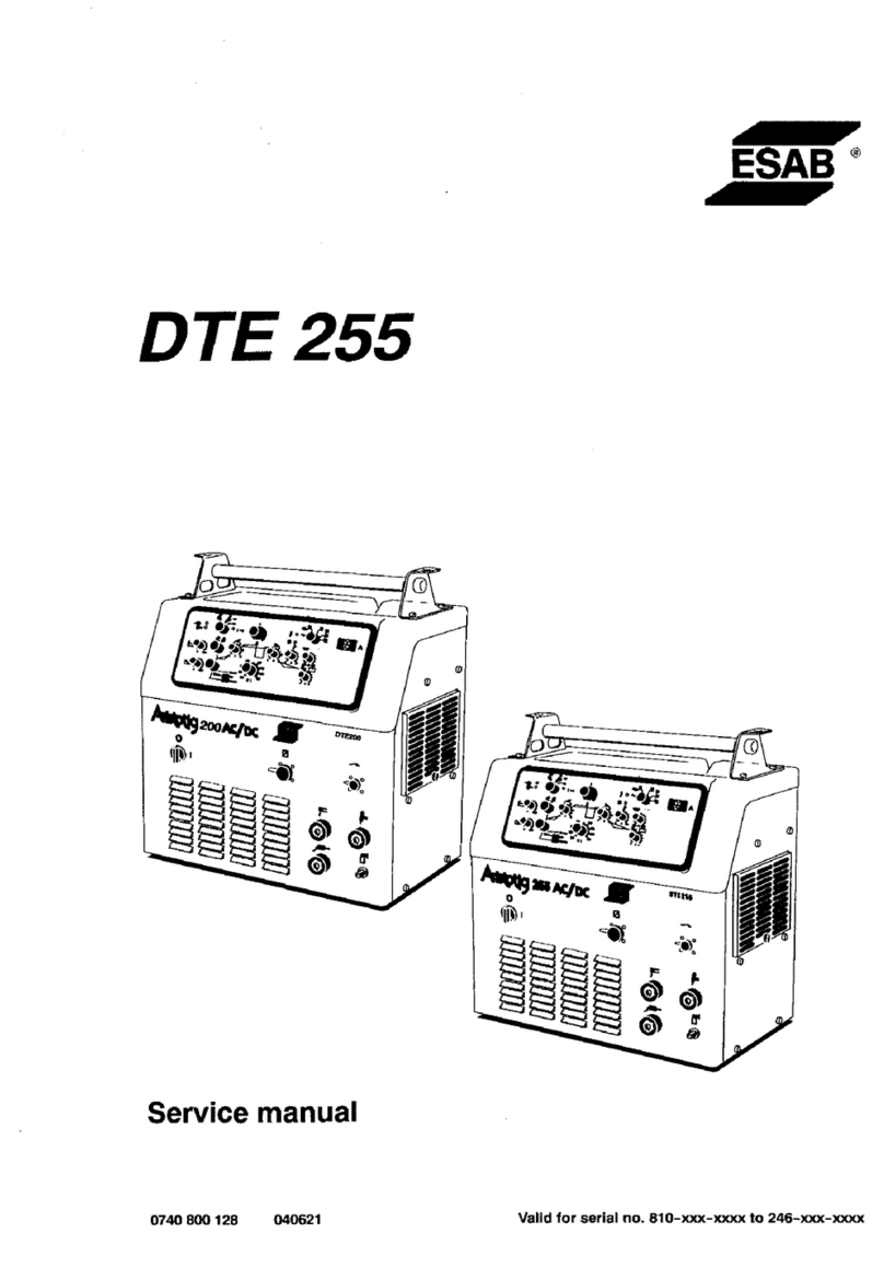 ESAB DTE 255 Manuale utente