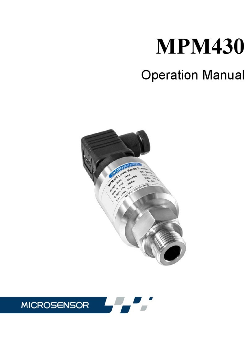 Microsensor MPM430 Manuale utente