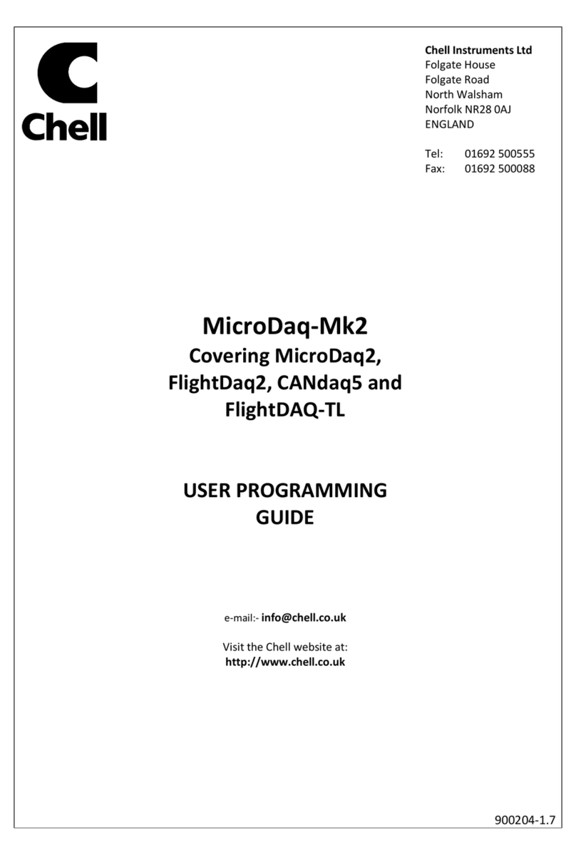 Chell microDAQ-Mk2 Istruzioni operative