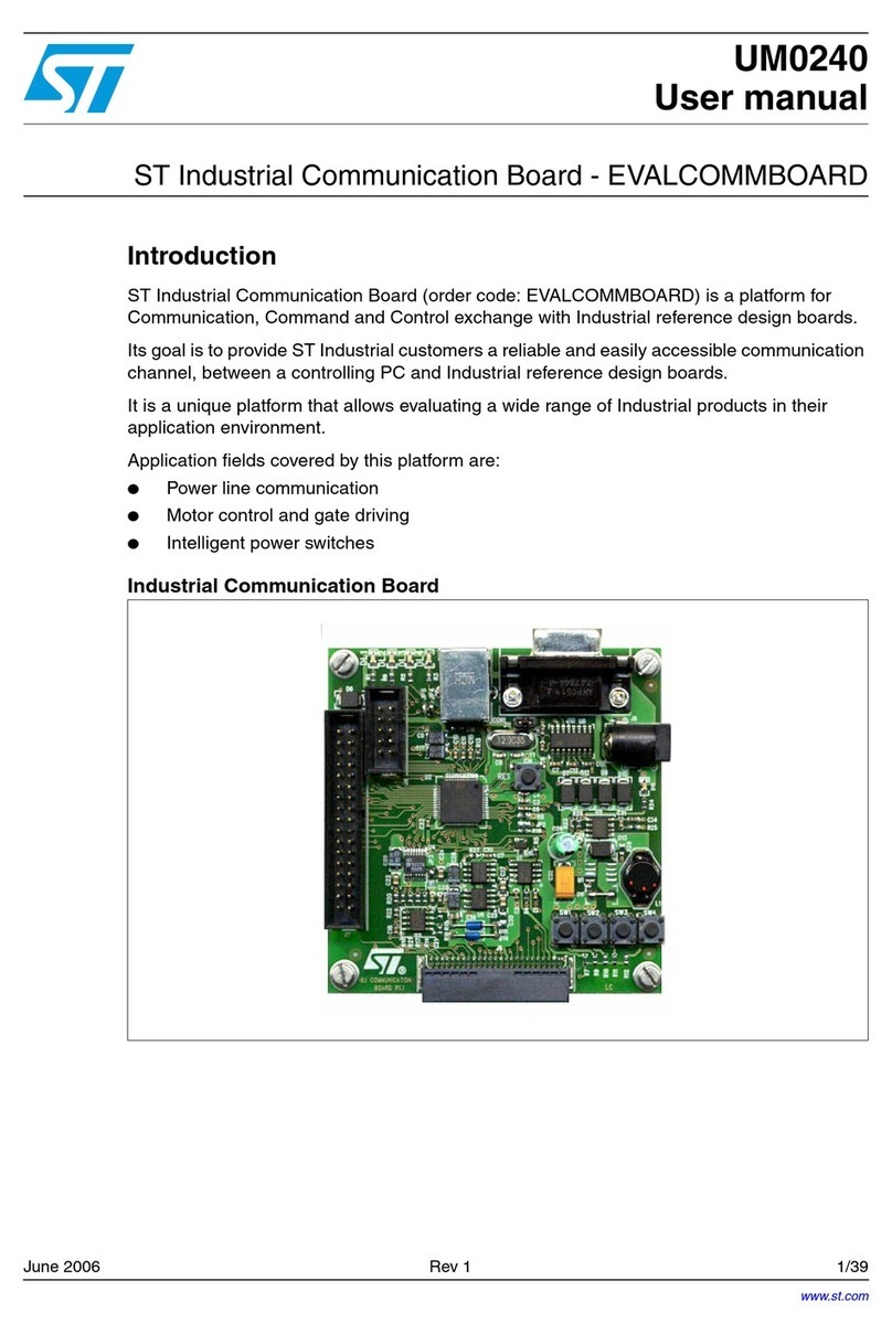 ST EVALCOMMBOARD Manuale utente