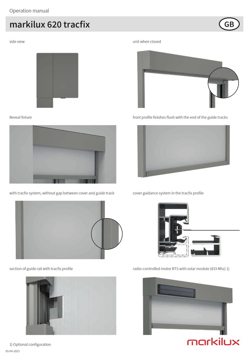 Markilux 620 tracfix Manuale utente Markilux 620 tracfix Manuale utente