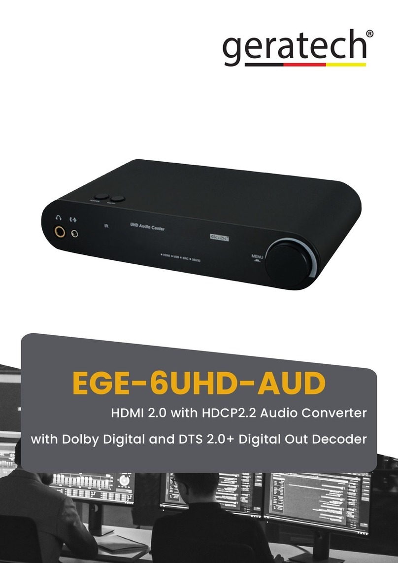 geratech EGE-6UHD-AUD Manuale utente