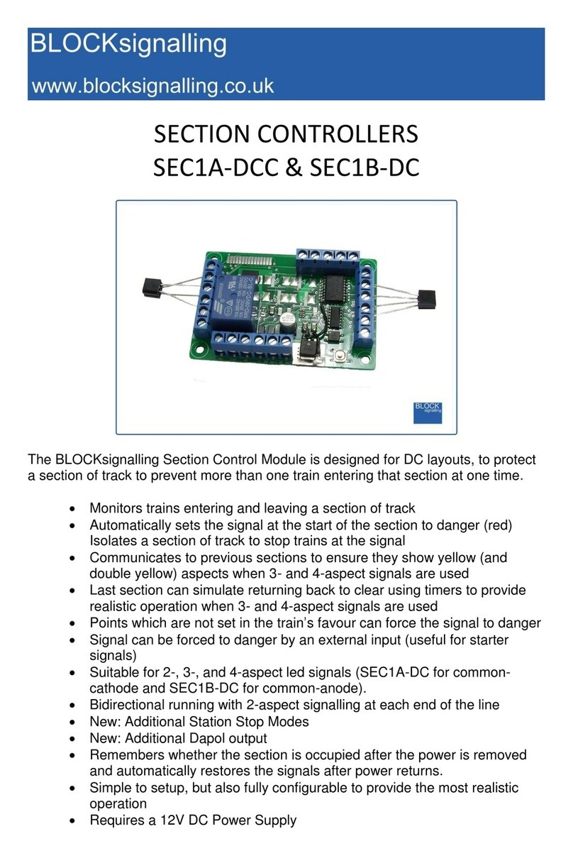 BLOCKsignalling SEC1A-DCC Manuale utente