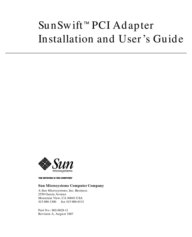 Sun Microsystems SunSwift Manuale utente