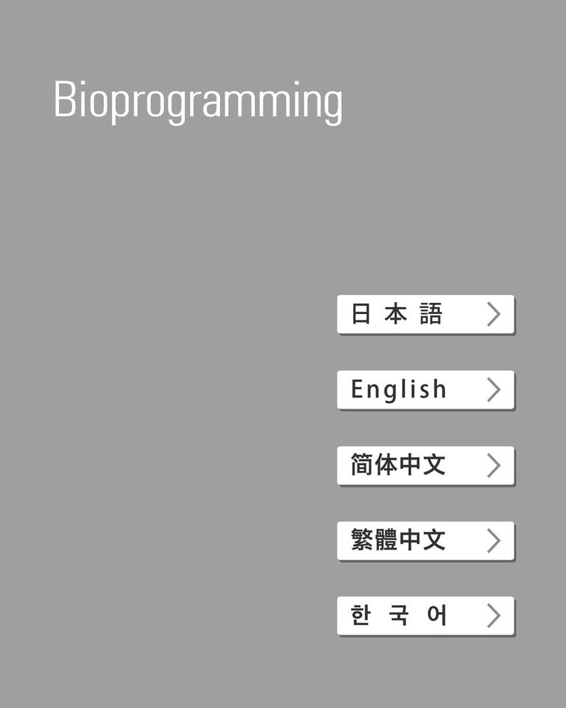 Bioprogramming REPRONIZER 7D plus Manuale dell'operatore