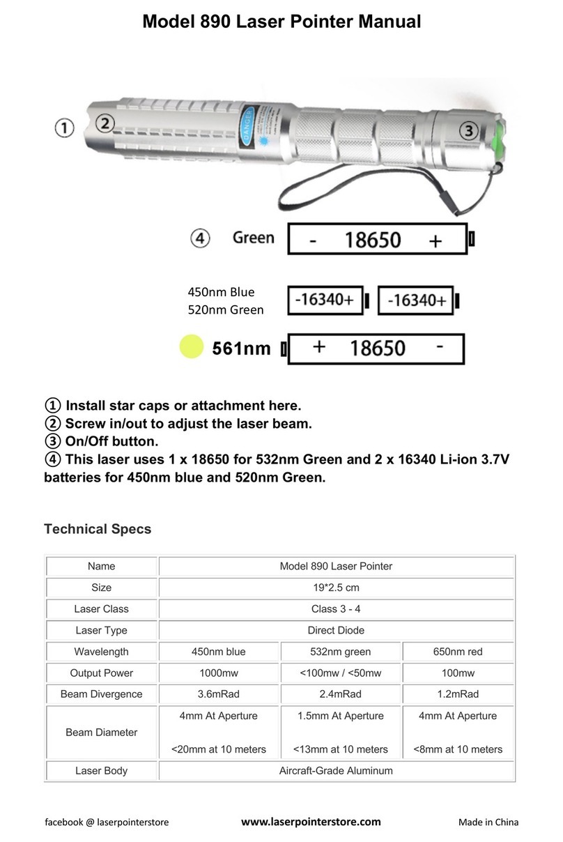 laserpointerstore 890 Manuale utente