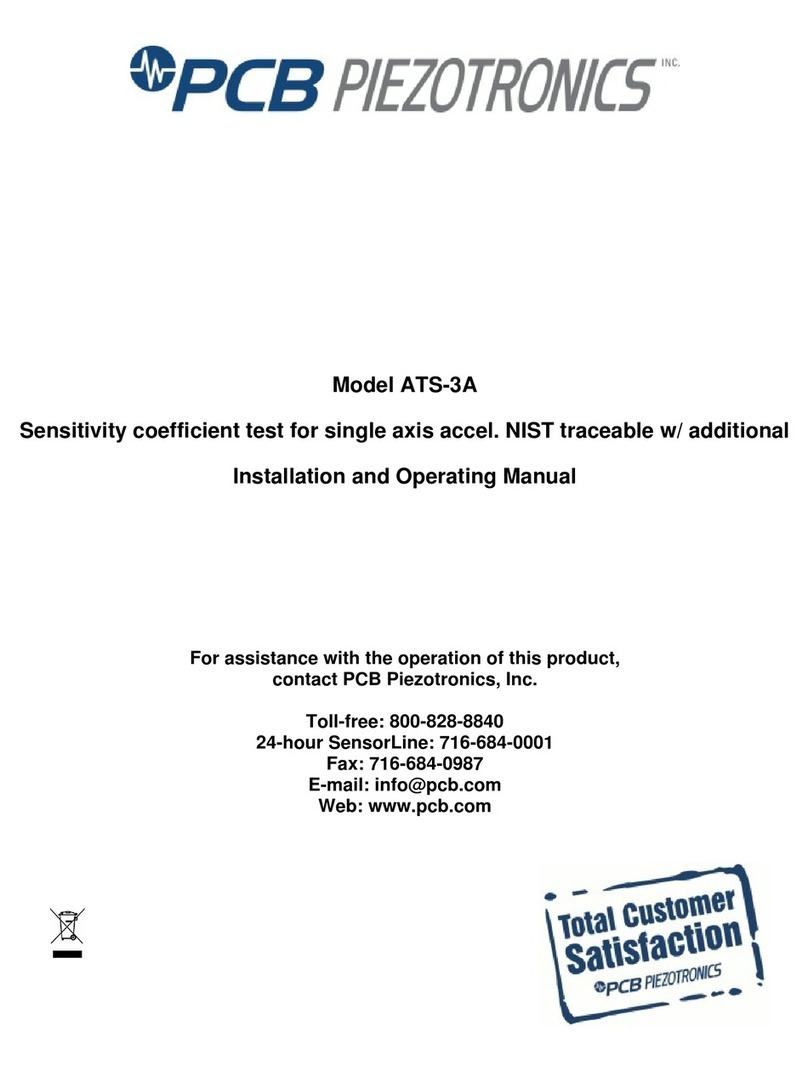 PCB Piezotronics ATS-3A Manuale utente PCB Piezotronics ATS-3A Manuale utente