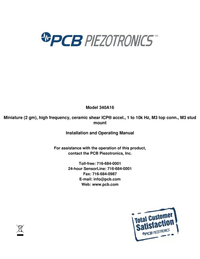 PCB Piezotronics 340A16 Manuale utente