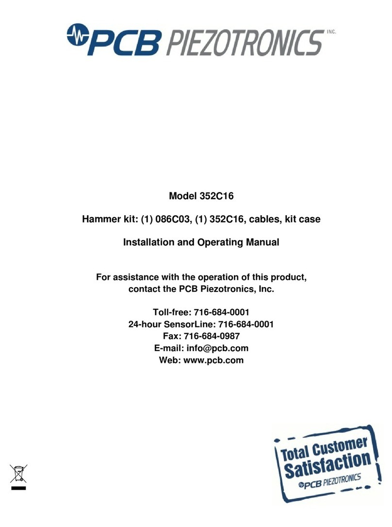 PCB Piezotronics 352C16 Manuale utente