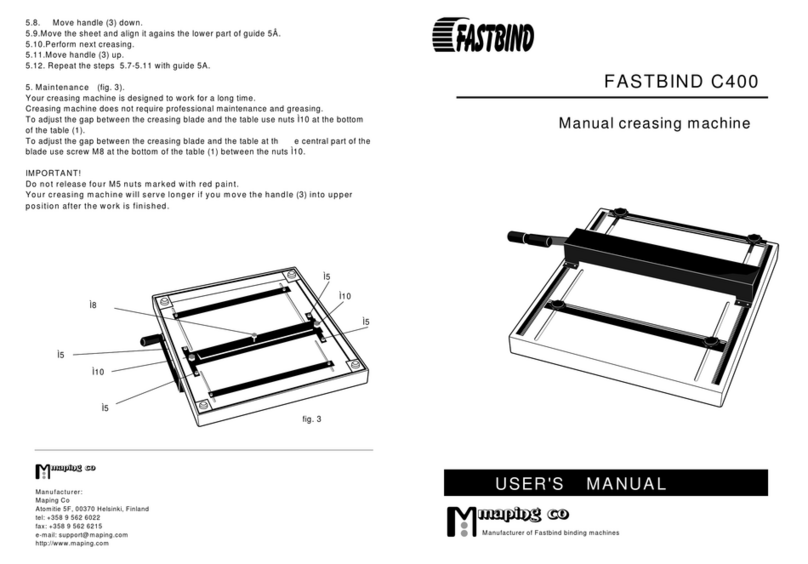 Fastbind C400 Manuale utente Fastbind C400 Manuale utente
