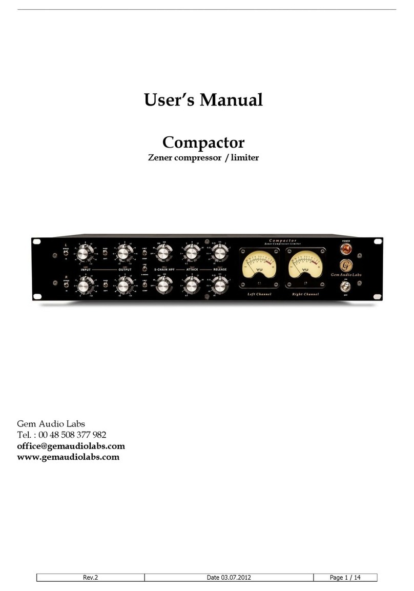Gem Audio Labs Compactor Manuale utente