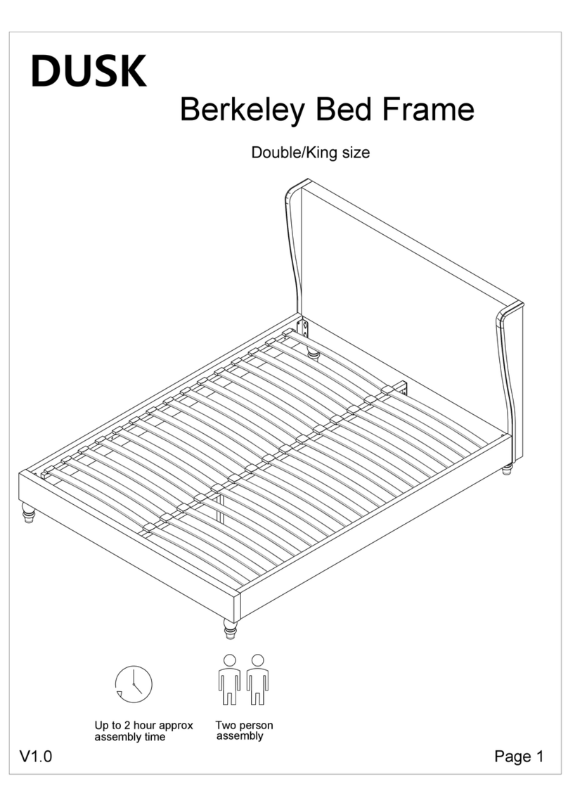 DUSK Berkeley Bed Frame Manuale utente