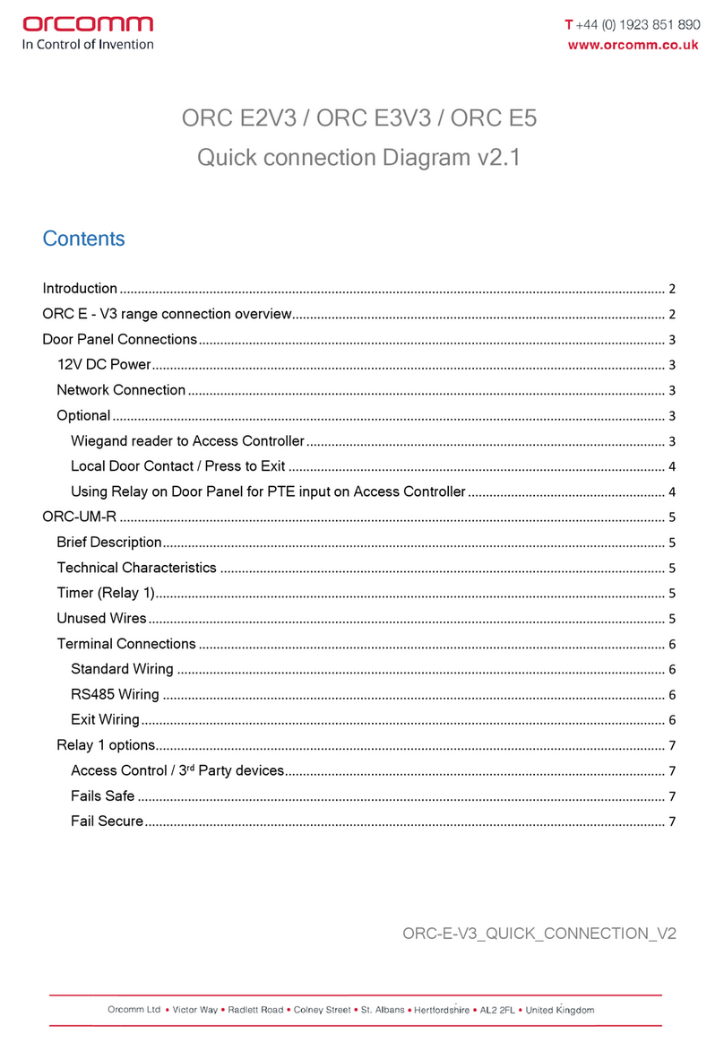 Orcomm ORC E2V3 Manuale di istruzioni Orcomm ORC E2V3 Manuale di istruzioni
