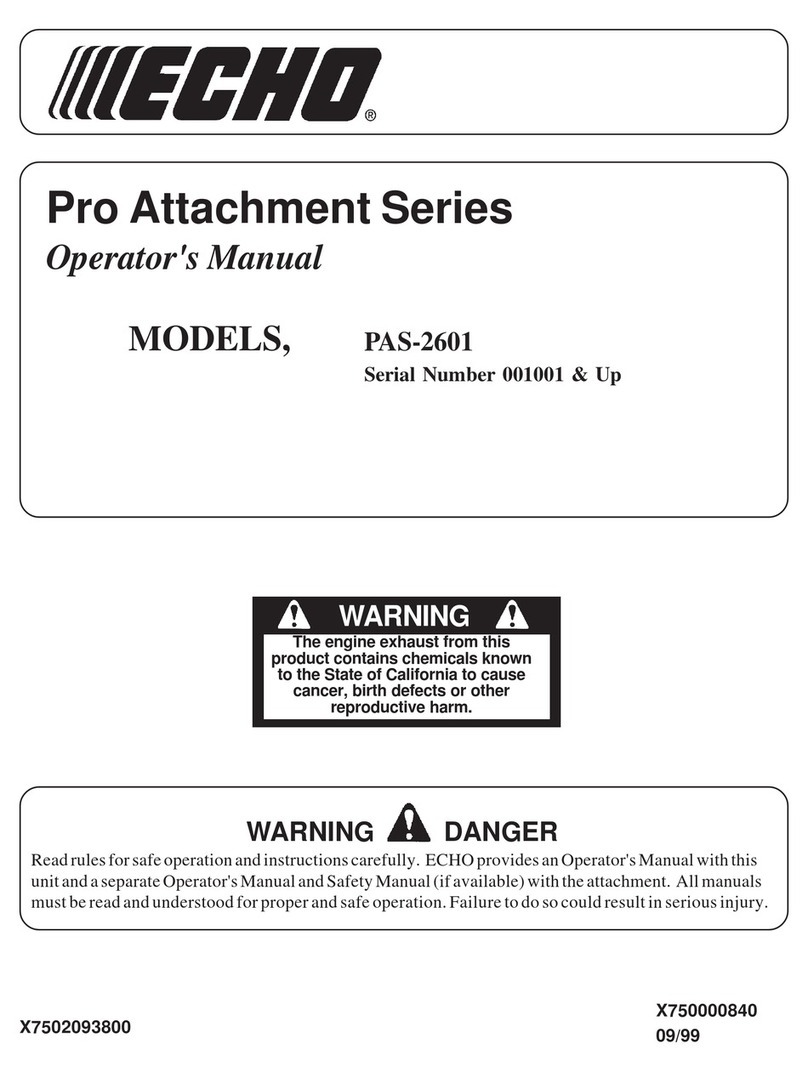 Echo Pro Attachment Series Manuale utente