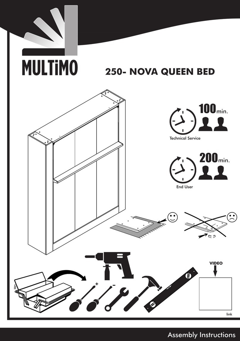 Multimo 250-NOVA QUEEN BED Manuale utente
