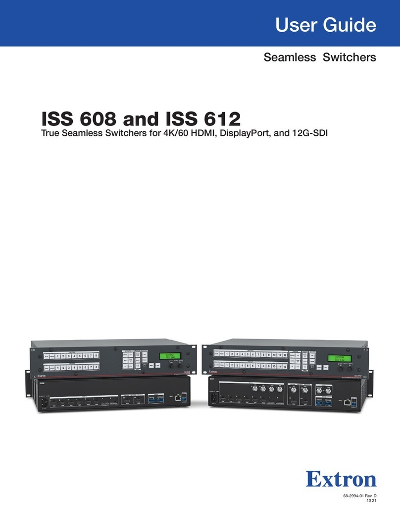 Extron electronics ISS 608 Manuale utente
