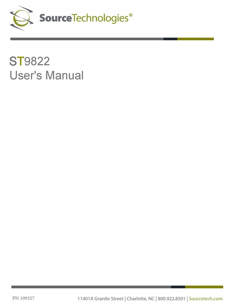 Source Technologies ST9822 Manuale utente