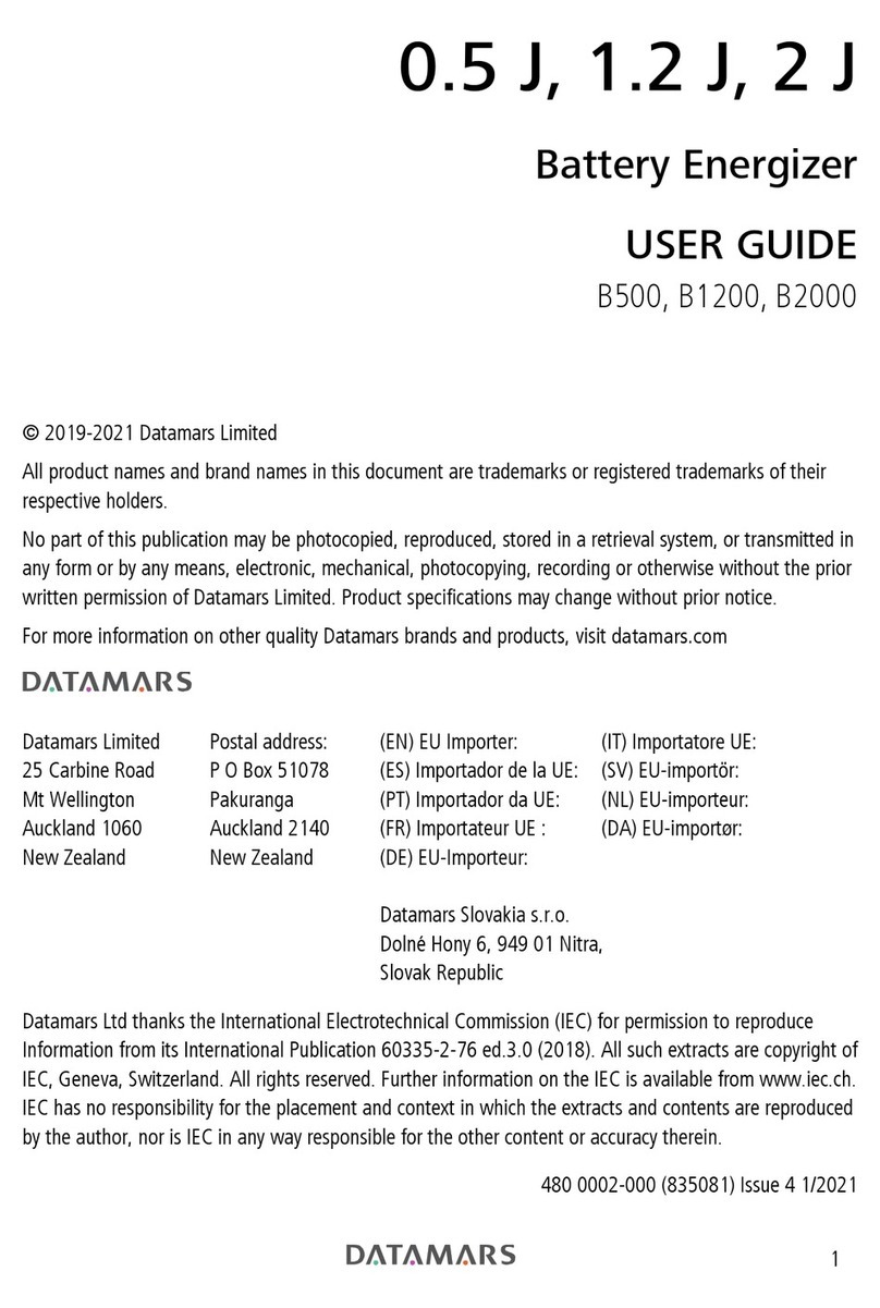 Datamars B500 Manuale utente Datamars B500 Manuale utente