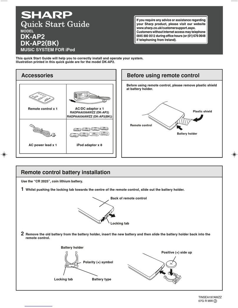 Sharp DK-AP2(BK) Manuale utente