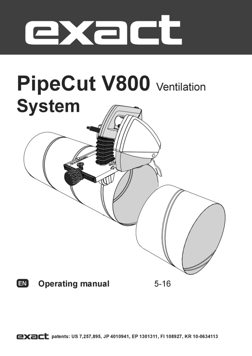 eXact PipeCut V800 System Manuale utente