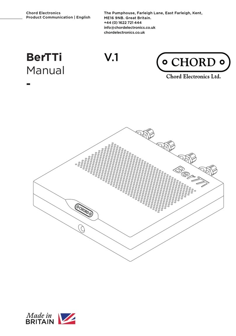 Chord BerTTi Manuale utente