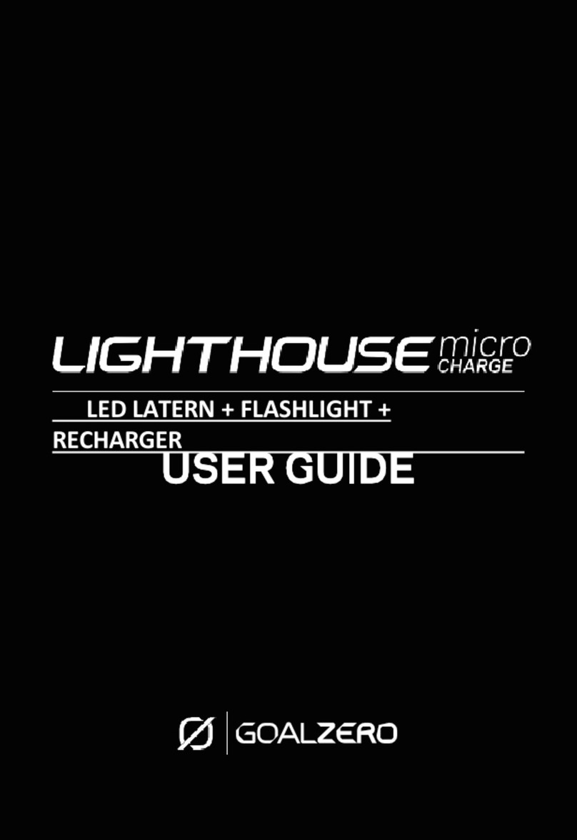 GOAL ZERO Lighthouse Micro Charge Manuale utente