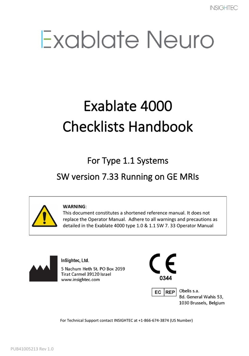 Insightec Exablate 4000 Manuale utente