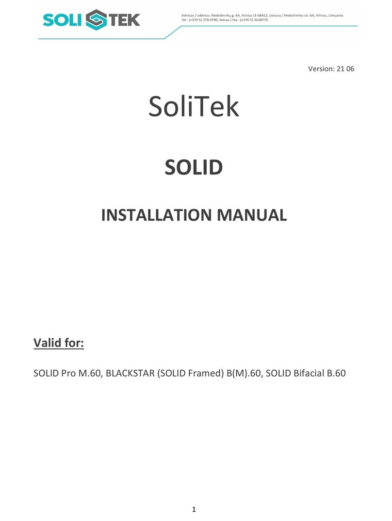 SoliTek SOLID Manuale utente