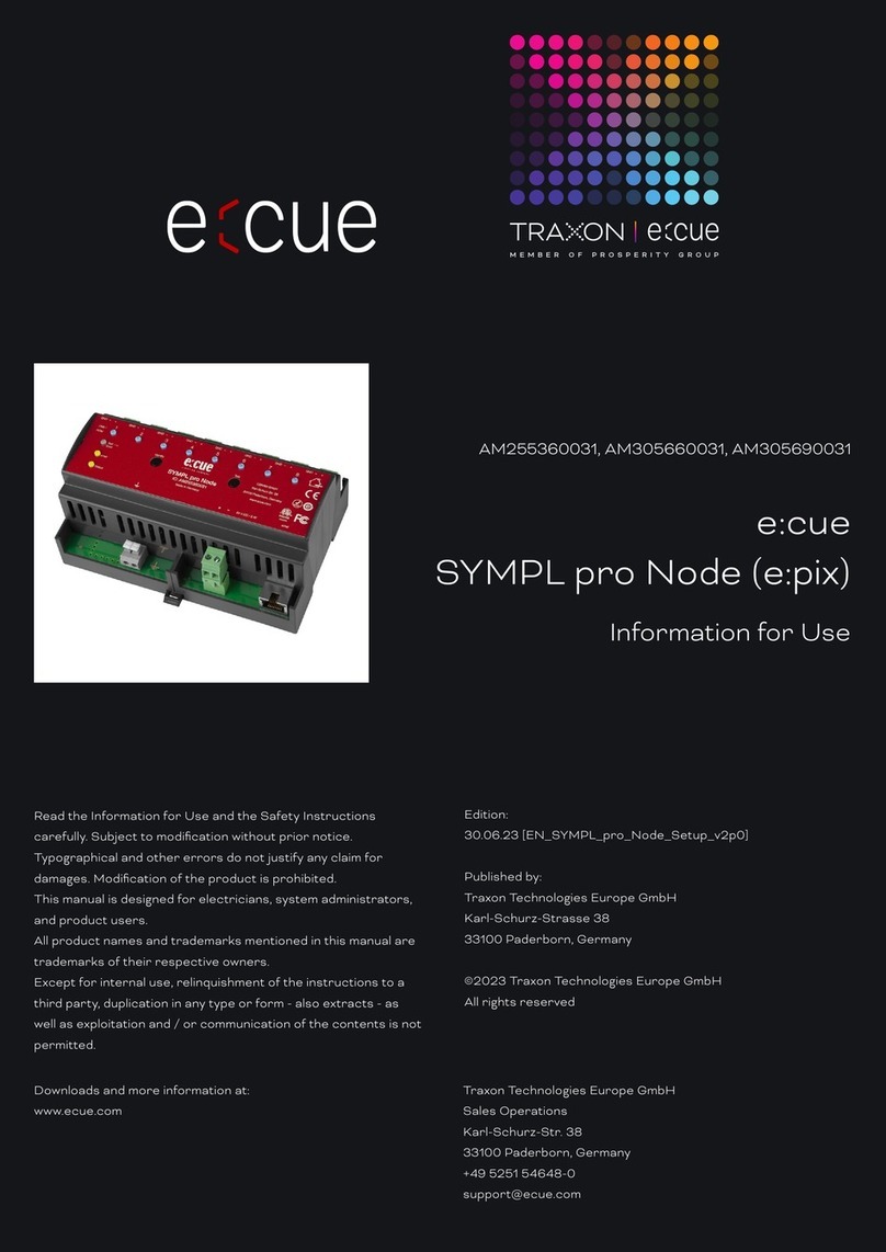 Traxon e:cue SYMPL pro Node Manuale utente