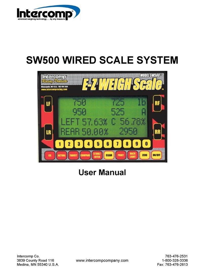 Intercomp SW500 Manuale utente Intercomp SW500 Manuale utente