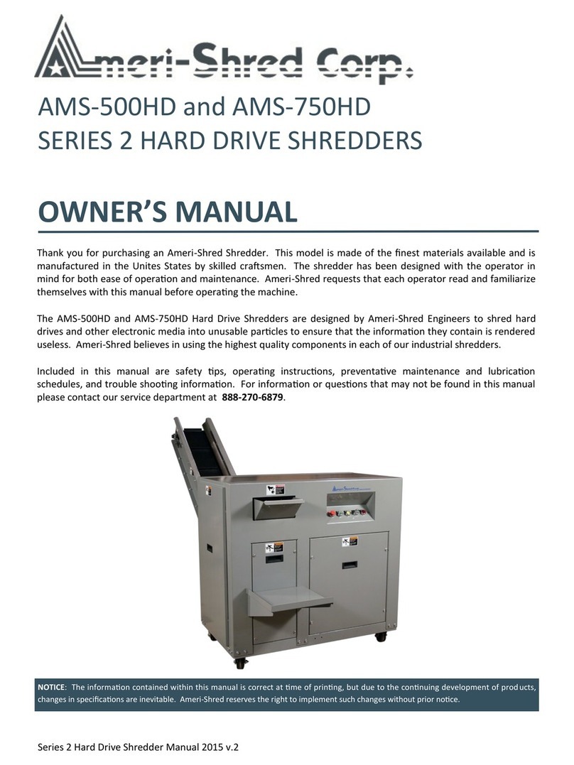 Ameri-Shred AMS-500HD Series Manuale utente