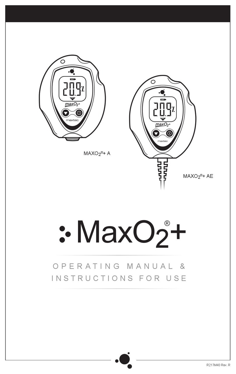 Maxtec MAXO2+ A Manuale utente Maxtec MAXO2+ A Manuale utente