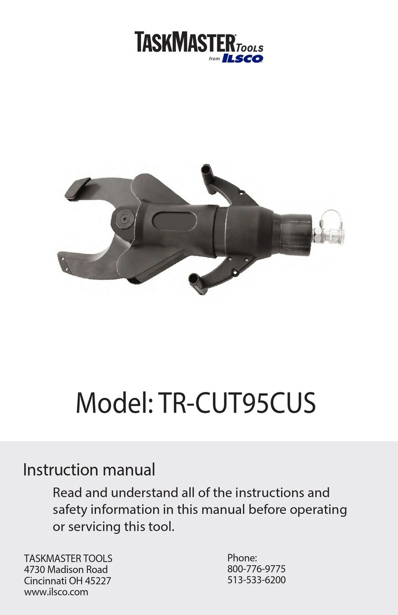 Ilsco TaskMaster TR-CUT95CUS Manuale utente Ilsco TaskMaster TR-CUT95CUS Manuale utente