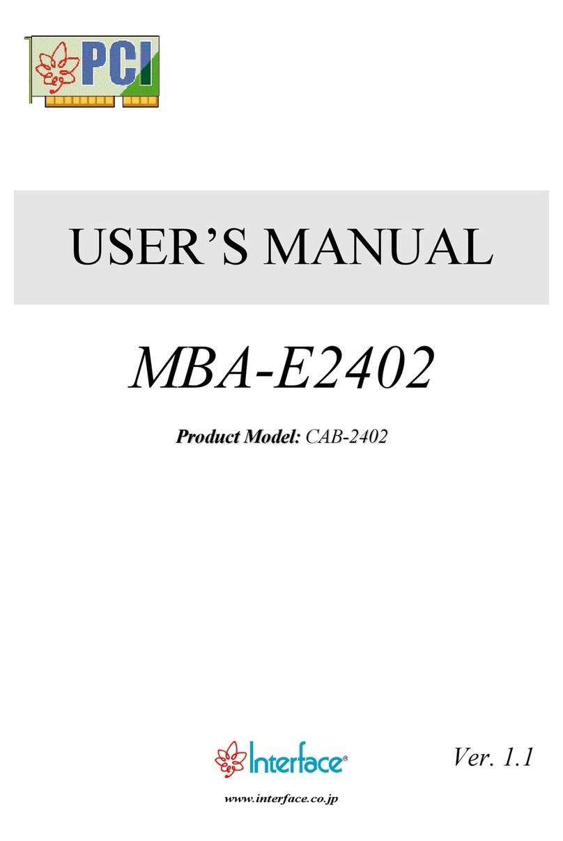 Interface MBA-E2402 Manuale utente