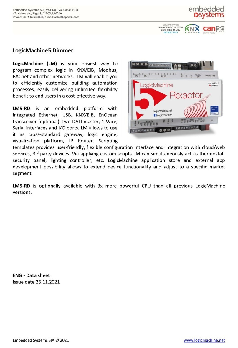 Embedded Systems LogicMachine5 Manuale utente