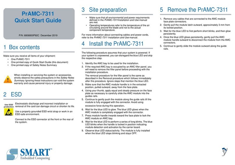 SMART Embedded Computing PrAMC-7311 Manuale utente