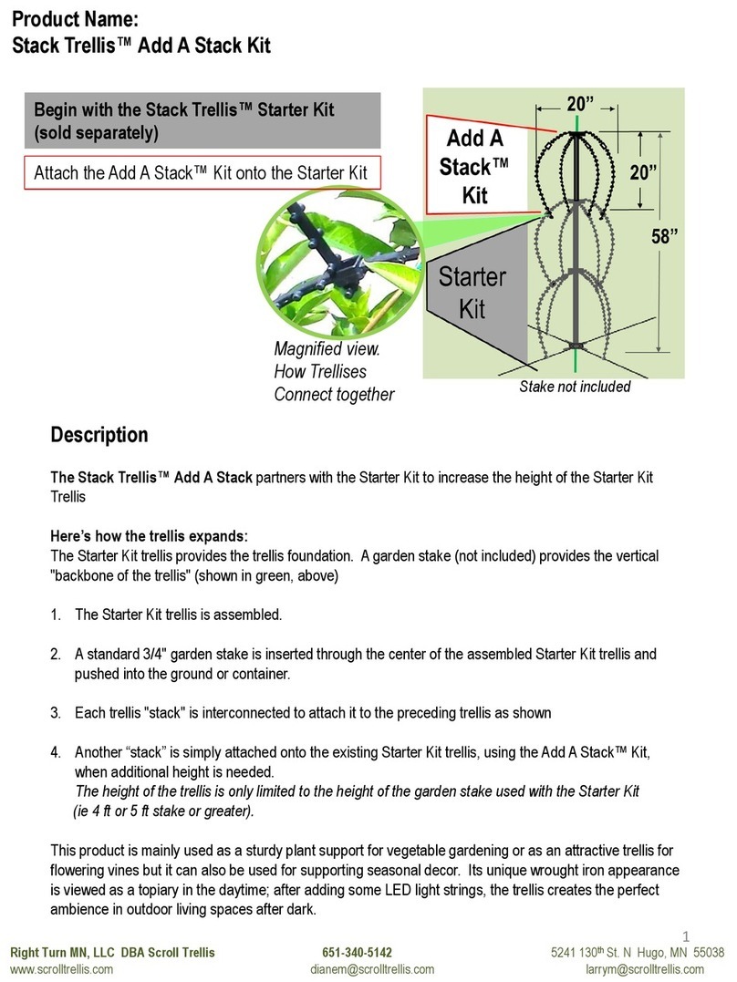 Scroll Trellis Stack Trellis Add A Stack Kit Manuale utente