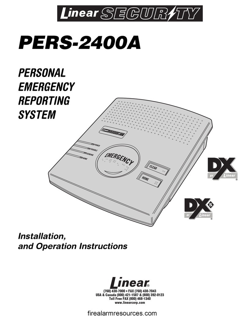 Linear Security PERS2400A Manuale del proprietario